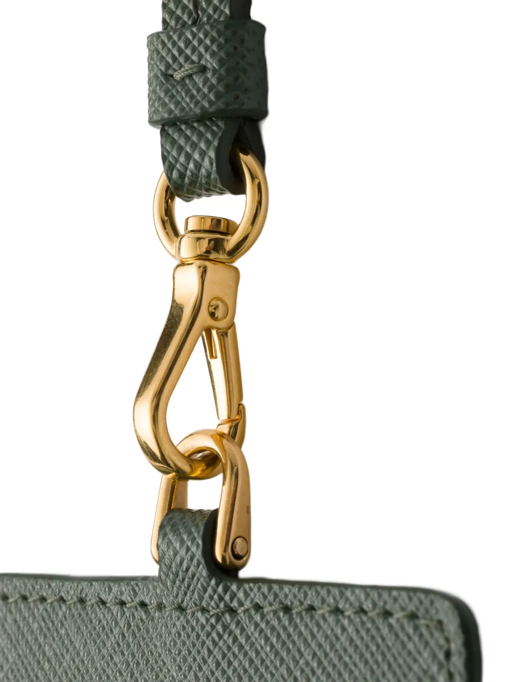 Prada Leren pasjeshouder - Groen