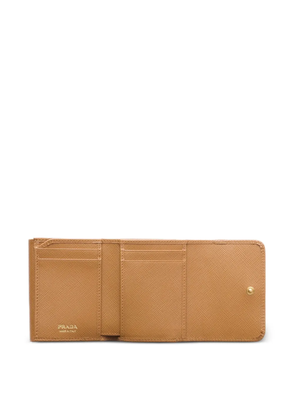 Prada Portemonnee van saffiano leer Beige