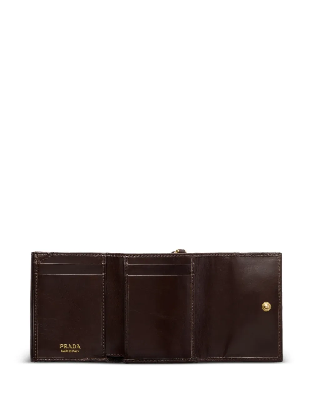 small snap-closure leather wallet