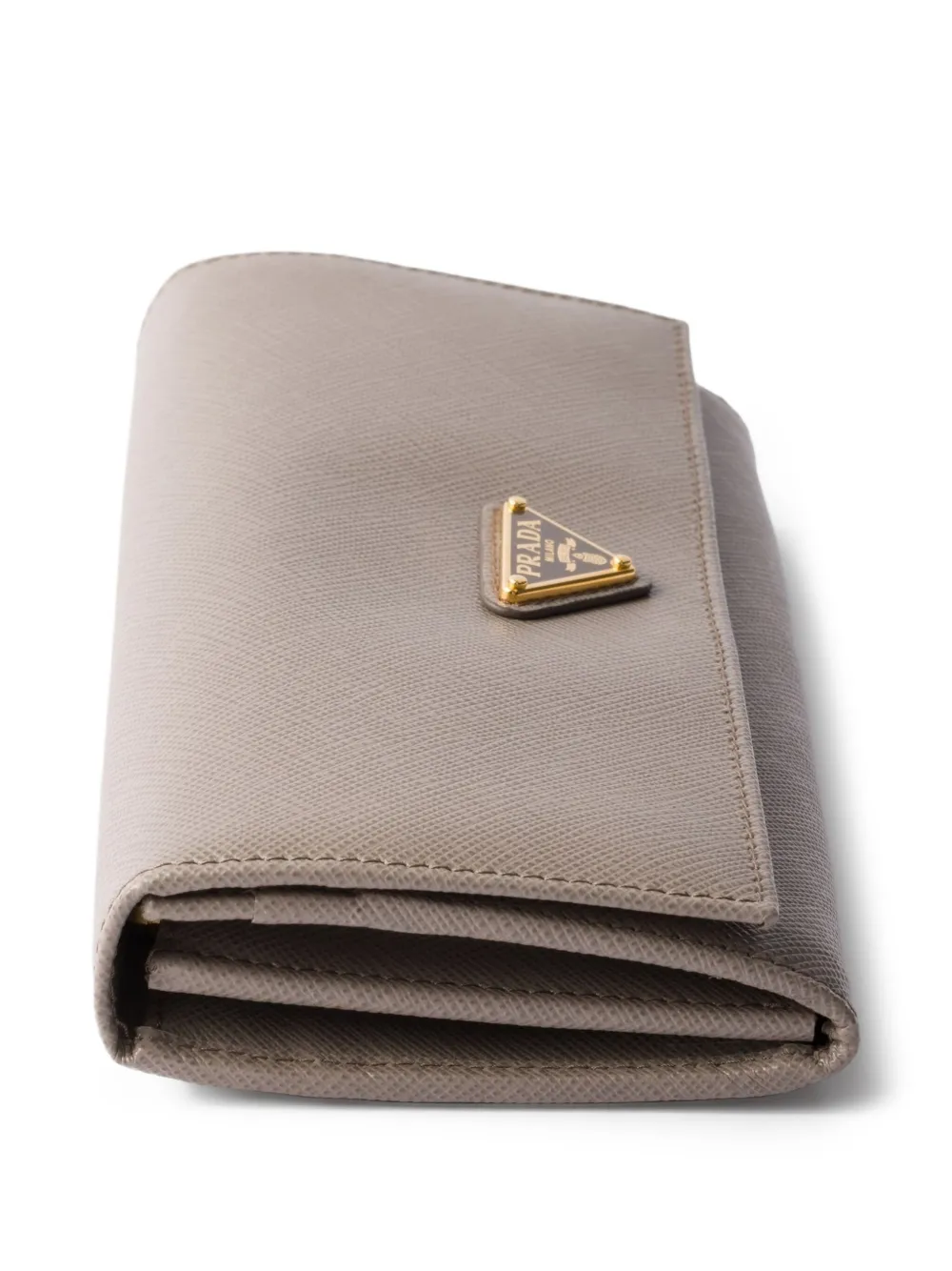 Prada Leren portemonnee Grijs