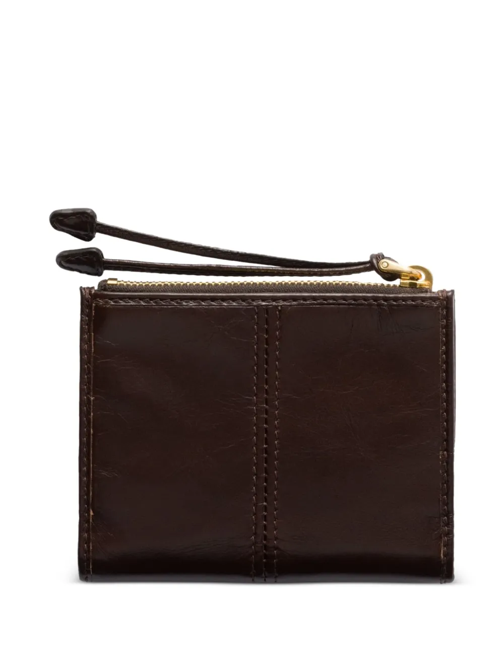 Prada Leren portemonnee - Bruin