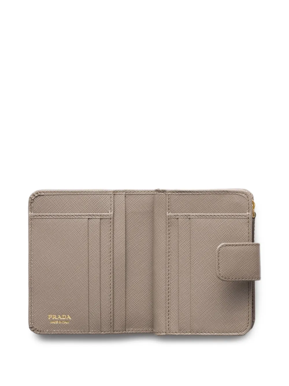Prada Small Triangle-logo Zip Wallet In Multi
