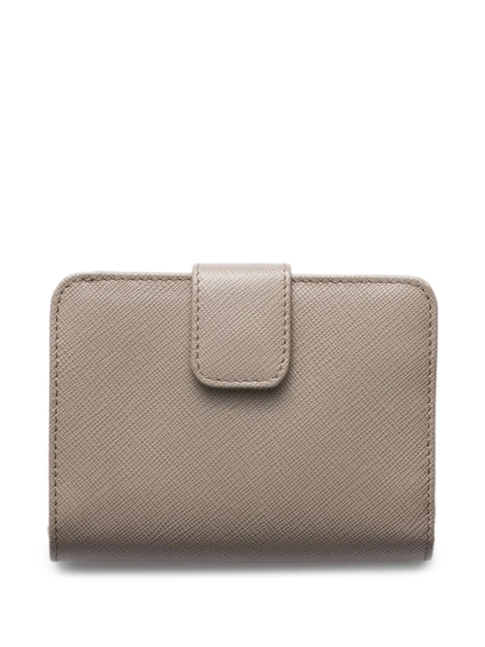 Prada Kleine portemonnee met Triangle-logo en rits - Grijs