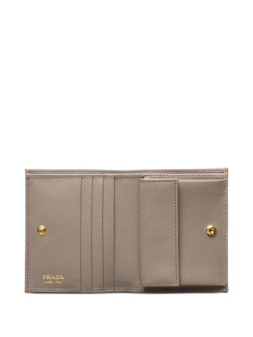 Prada Portemonnee van saffiano leer Beige
