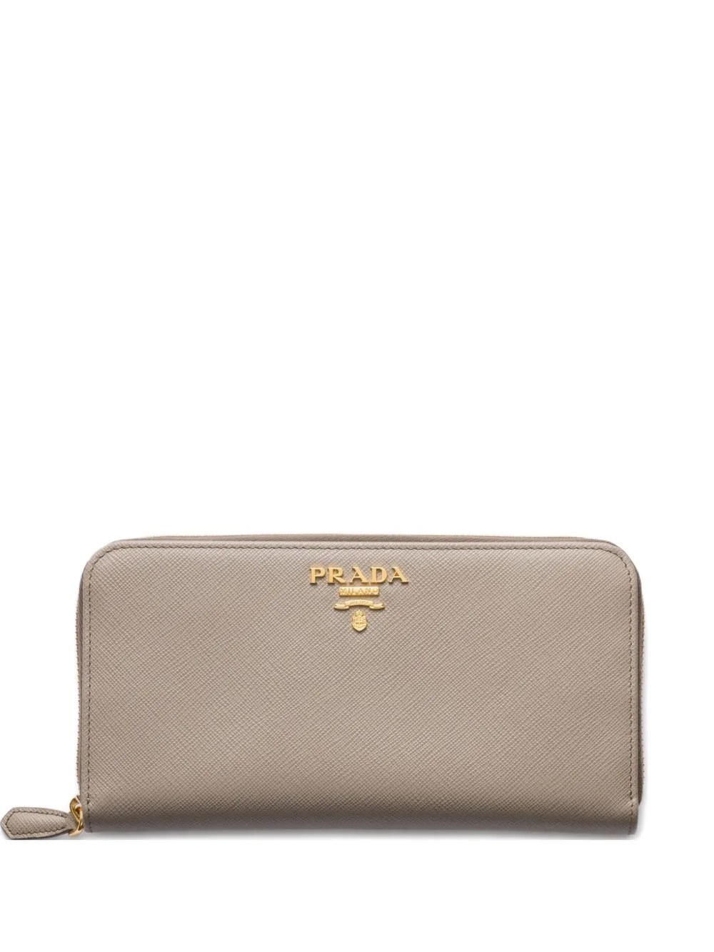 Prada Small Saffiano Leather Wallet In Neutral