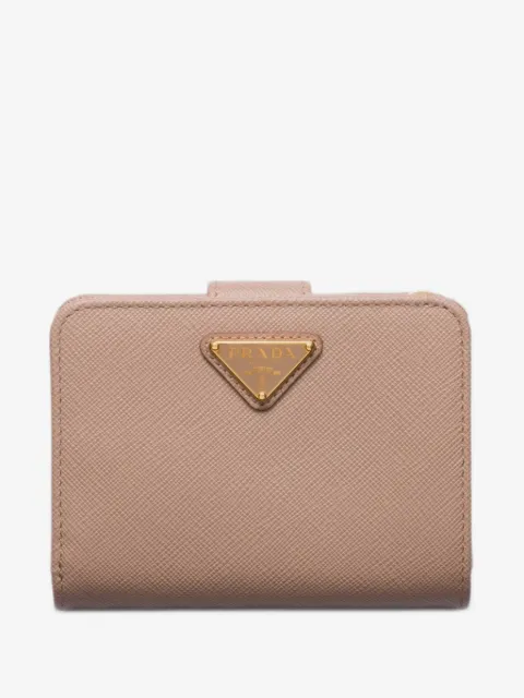 Prada petit portefeuille à bouton pression
