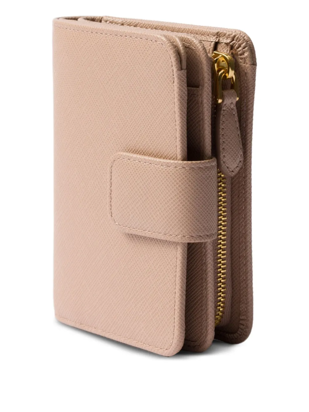 Prada Kleine portemonnee met drukknoop Roze