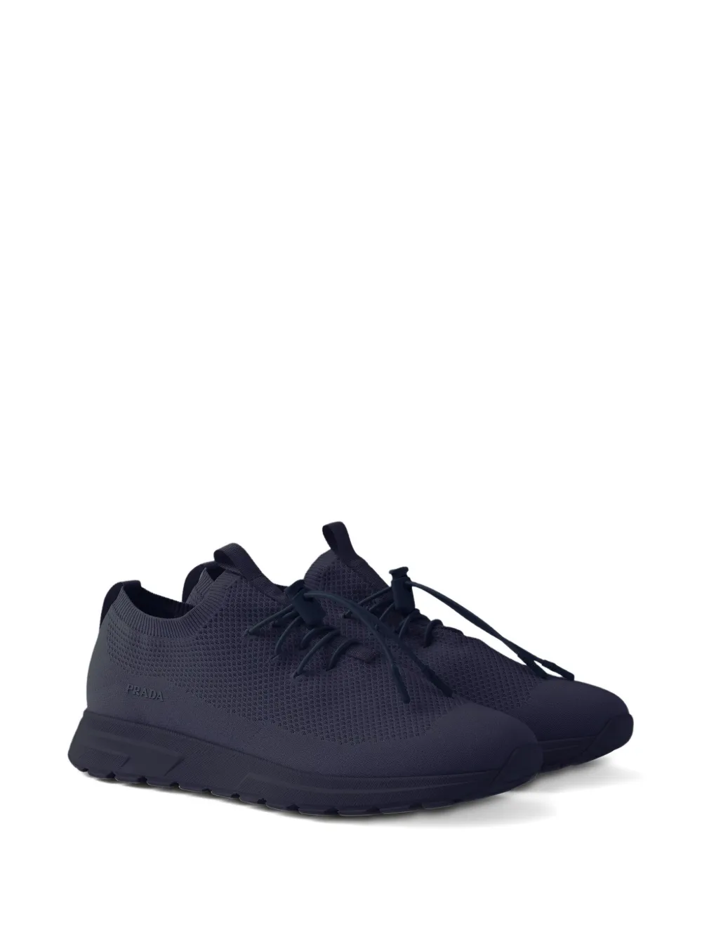 Prada Prax gebreide sneakers Blauw