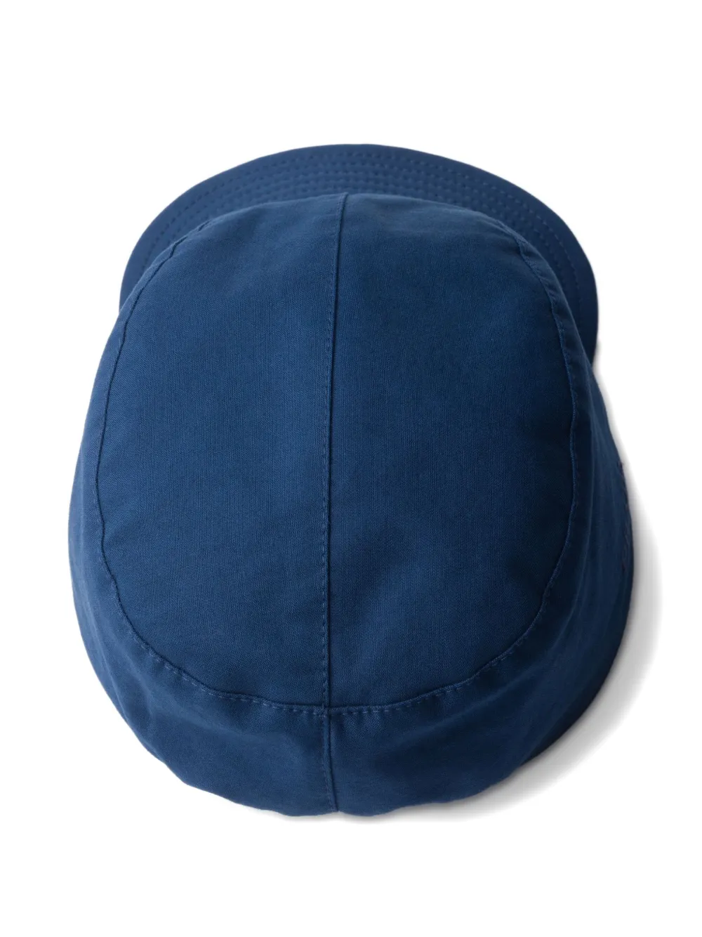 Prada Lettering-embroidered Baseball Cap In Brown