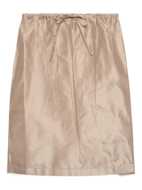 Prada drawstring midi pencil skirt