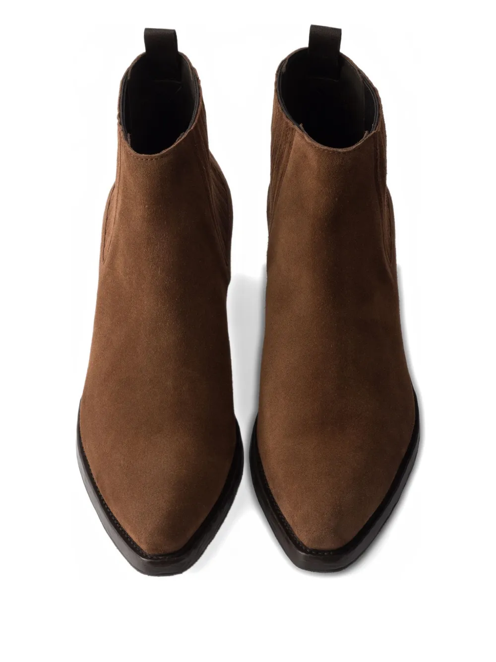 Prada 55 mm Chelsea laarzen met elastische band Bruin