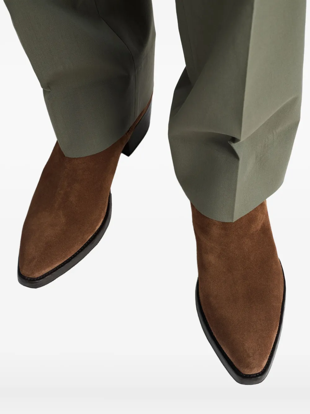 Prada 55 mm Chelsea laarzen met elastische band Bruin