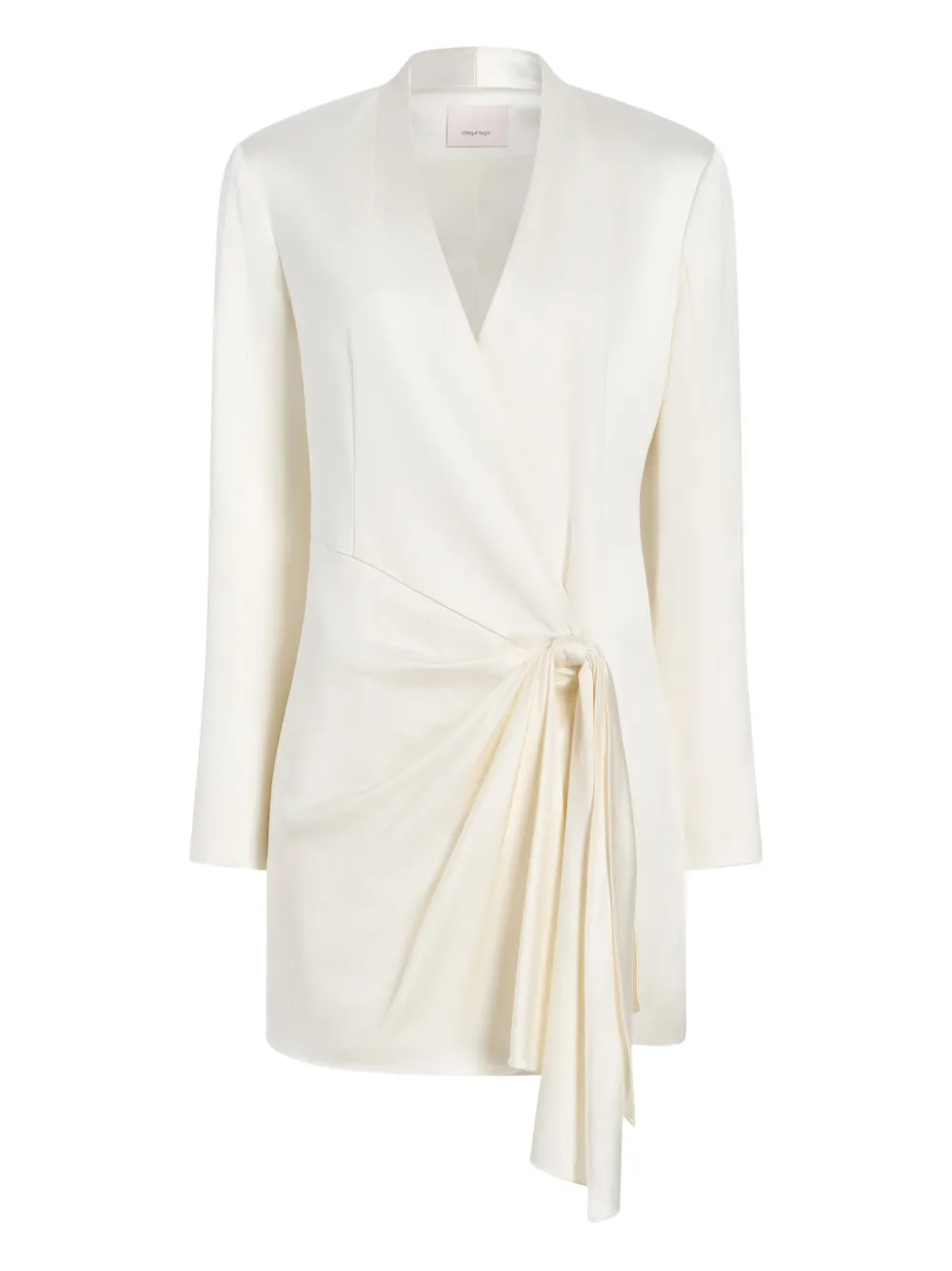 Cinq A Sept Abito corto Irma con nodo - Bianco