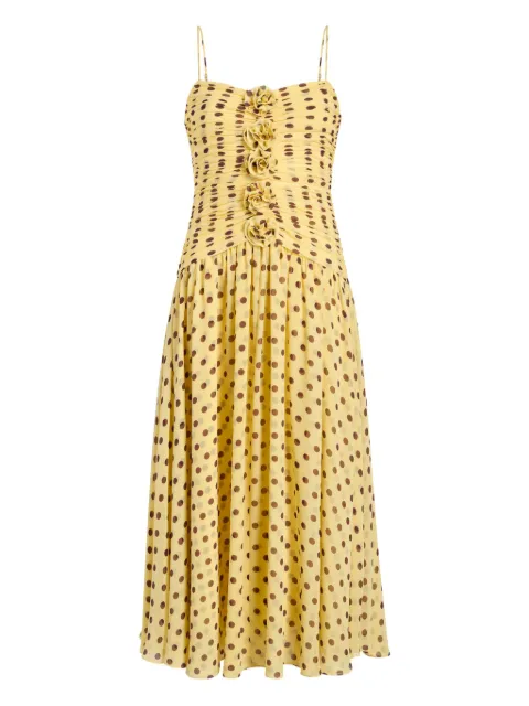 Cinq A Sept polka dot floral camille dress