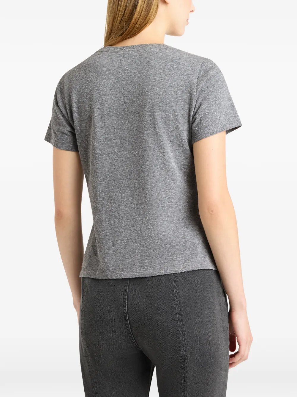 Cinq A Sept T-shirt met kant Grijs