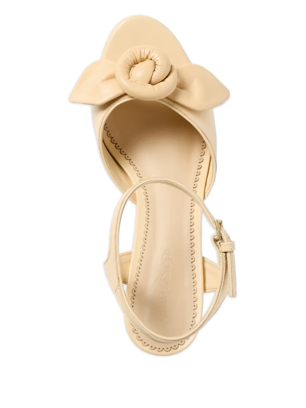 Cinq A Sept Arianna sandalen met plateauzool Beige
