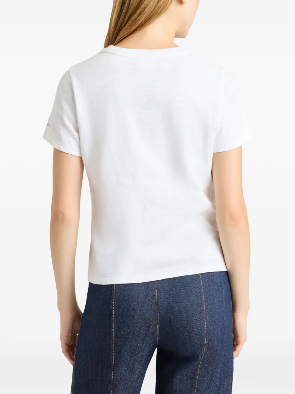 Cinq A Sept Amour 57 T-shirt met patch Wit