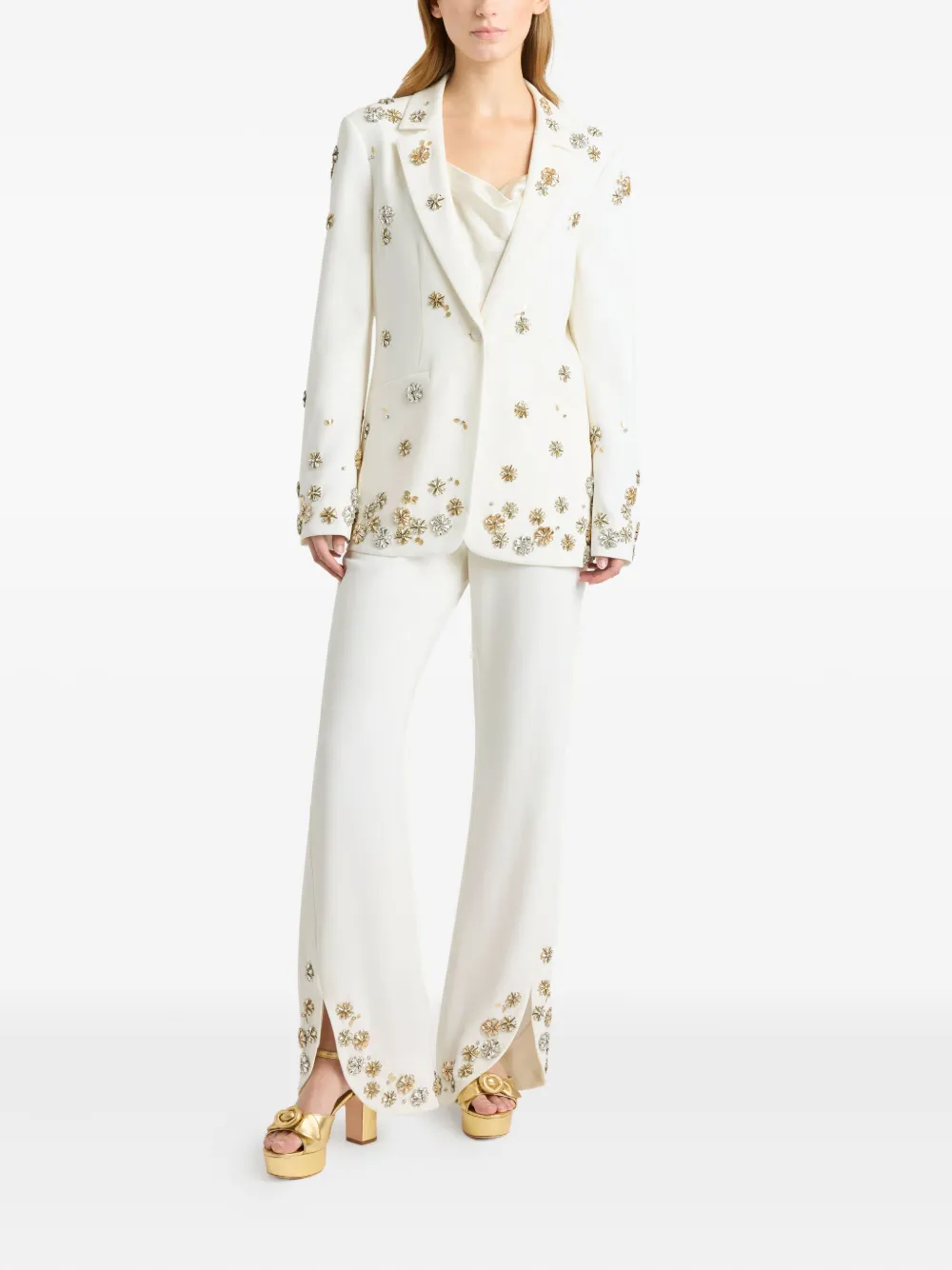 Cinq A Sept Karlie blazer met bloemenprint Wit