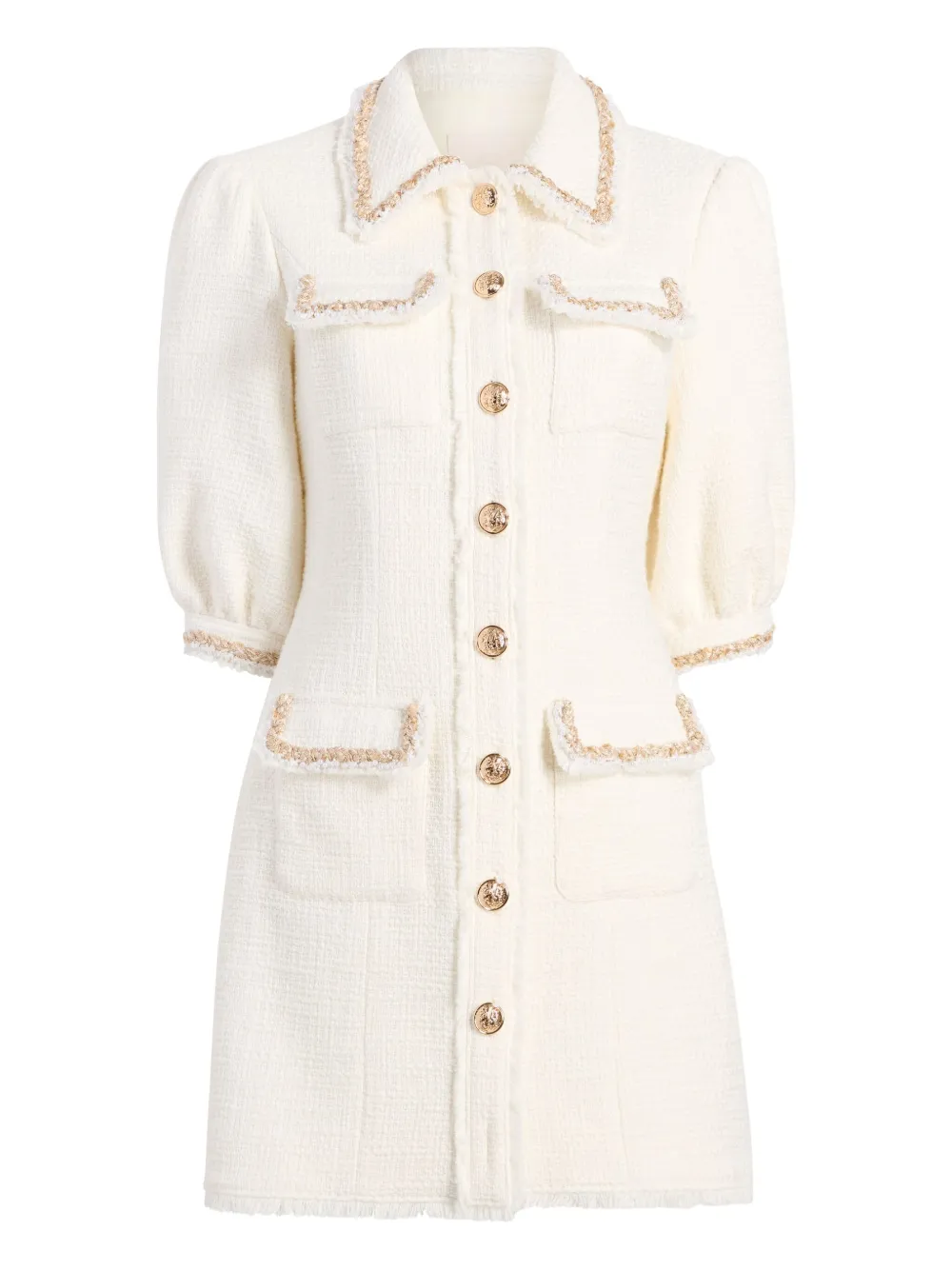 Cinq A Sept Abito con bottoni - Bianco