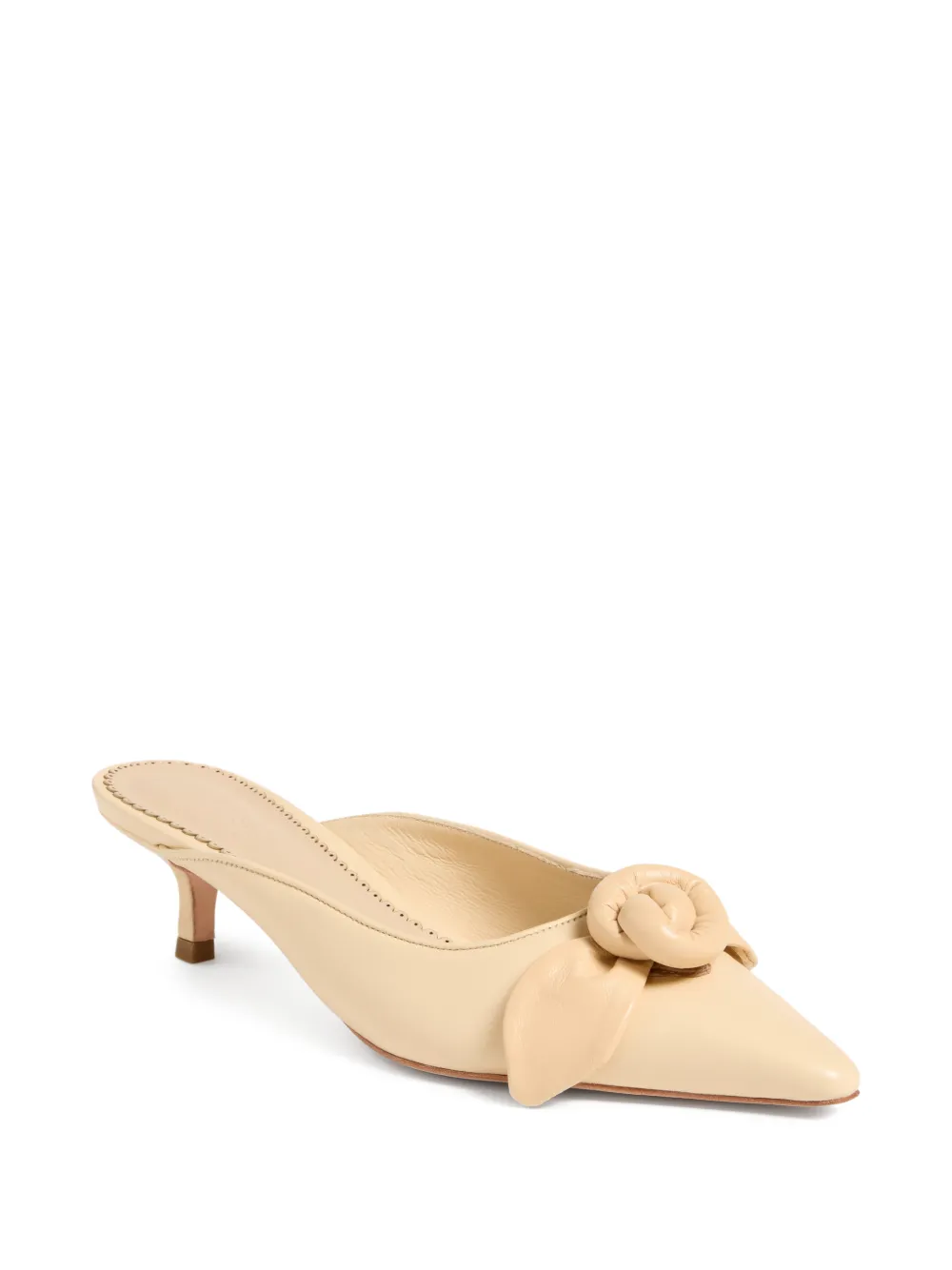 Cinq A Sept Layla muiltjes met roosdetail Beige