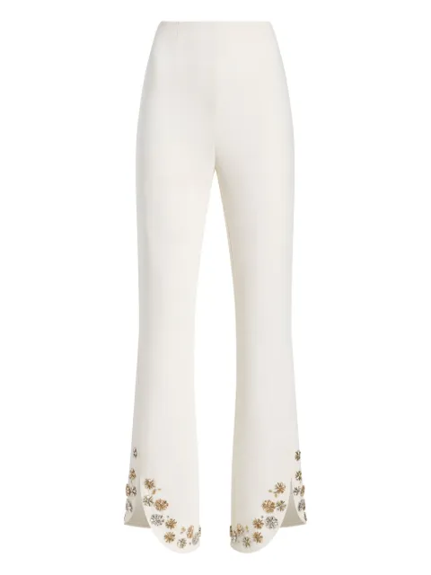 Cinq A Sept Tumbling flowers split trousers