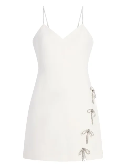 Cinq A Sept corded rhinestone bow rella dress