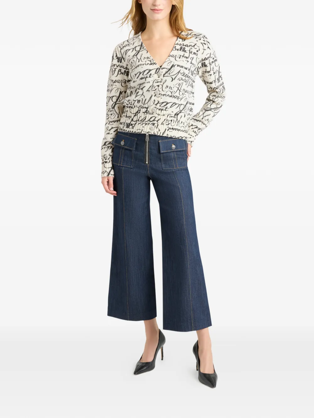  Cinq A Sept Love Journal Morgan Buttoned Cardigan - Neutrals 