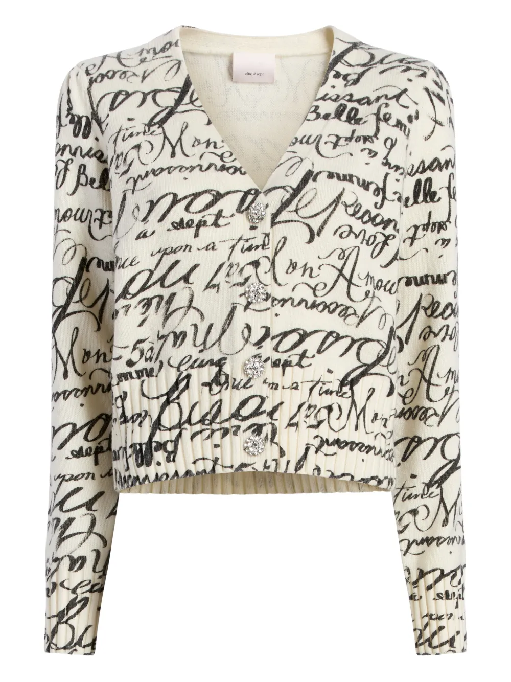 Cinq A Sept Love Journal Morgan buttoned cardigan - Neutrals