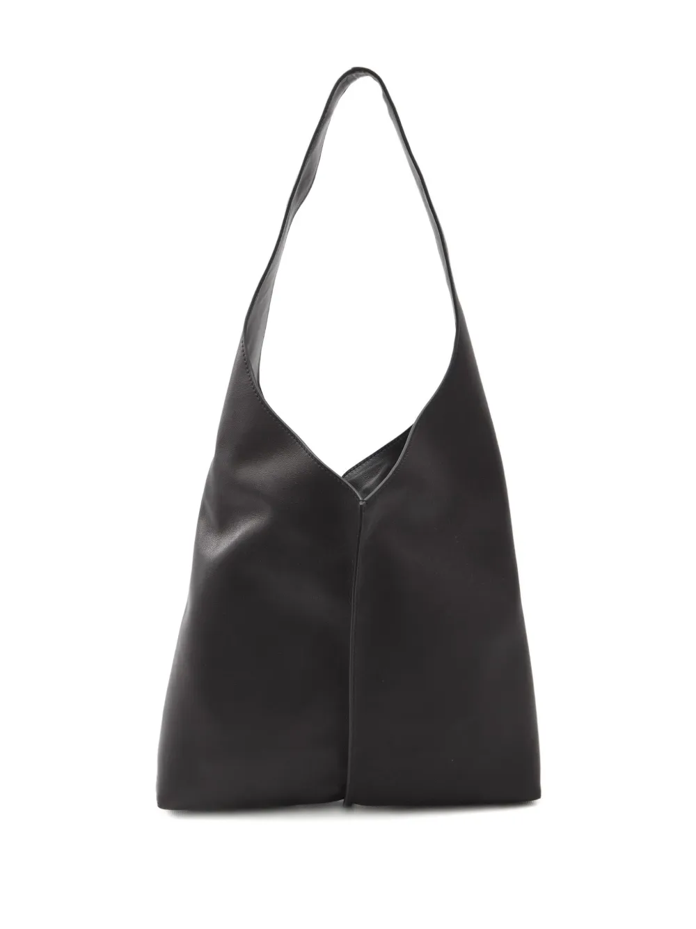 The Row small Bindle stitch-detail shoulder bag - Zwart