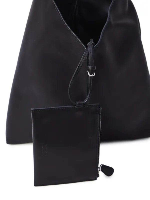 The Row Small Bindle stitch-detail Shoulder Bag | Black | FARFETCH JO