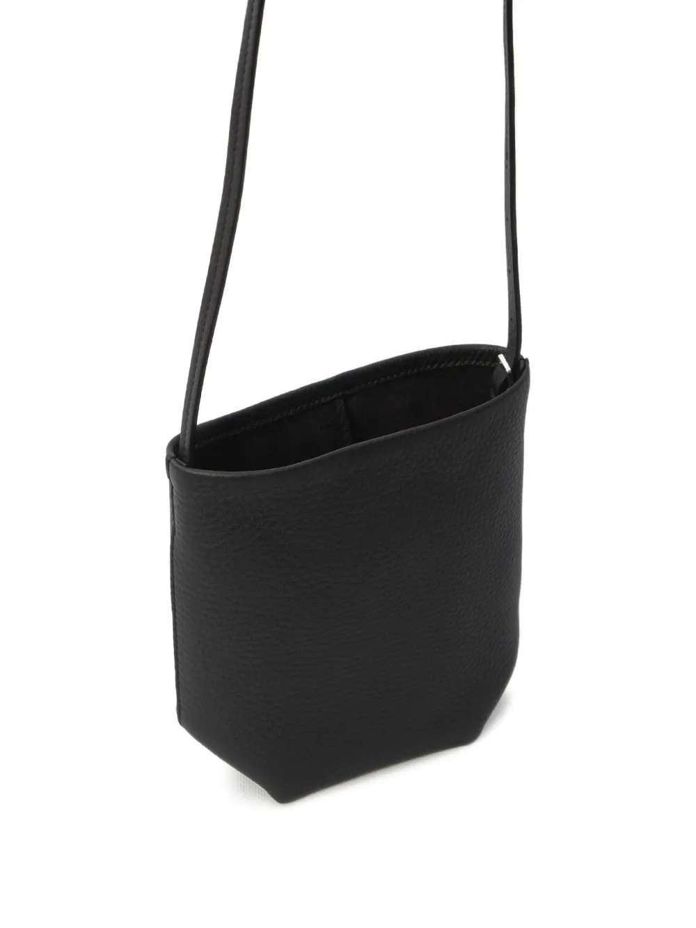 The Row Mini N/s Park Leather Crossbody Bag - Black 