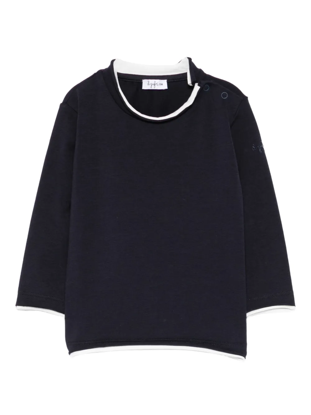 Il Gufo button trim-detail T-shirt | Blue | Image 1
