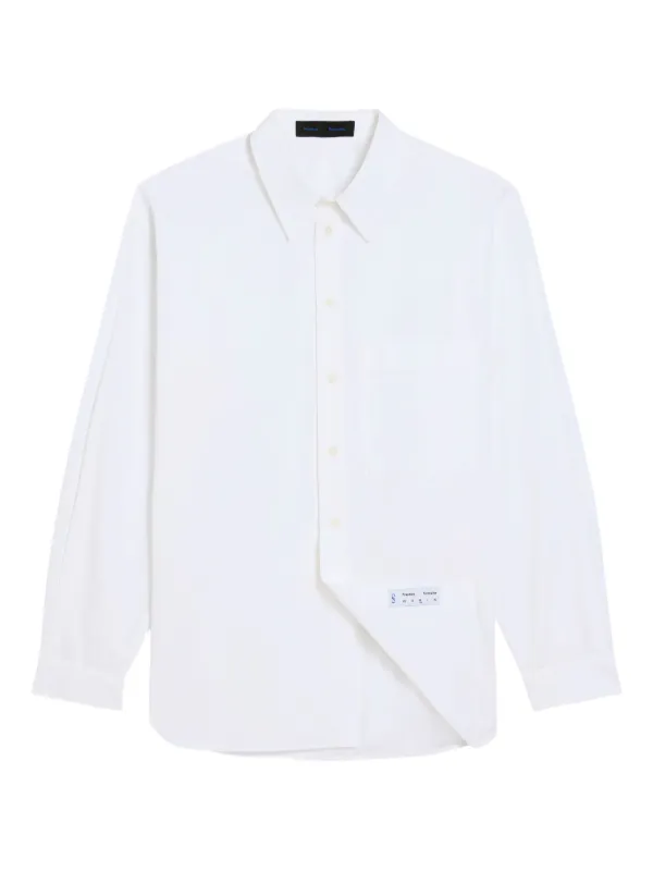 Proenza Schouler Simon Shirt in Poplin in White
