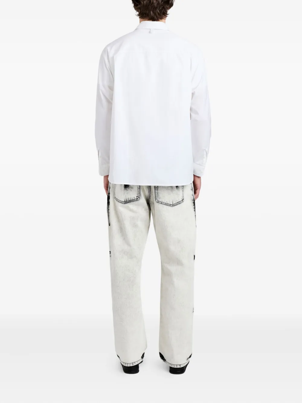 Proenza Schouler Simon popeline overhemd Wit