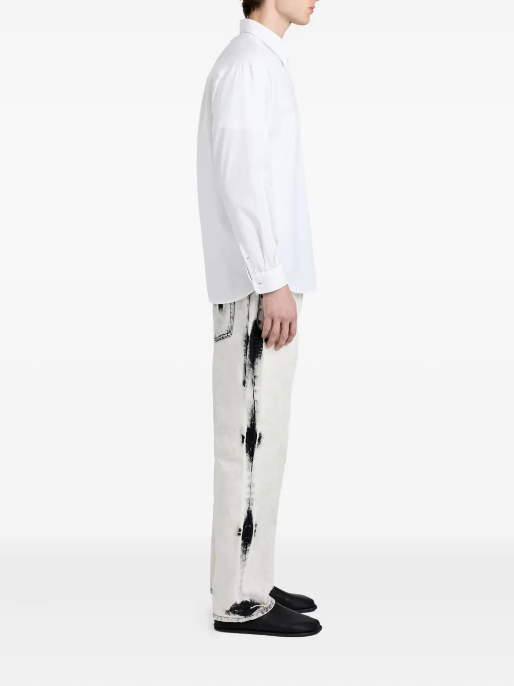 Proenza Schouler Simon popeline overhemd Wit