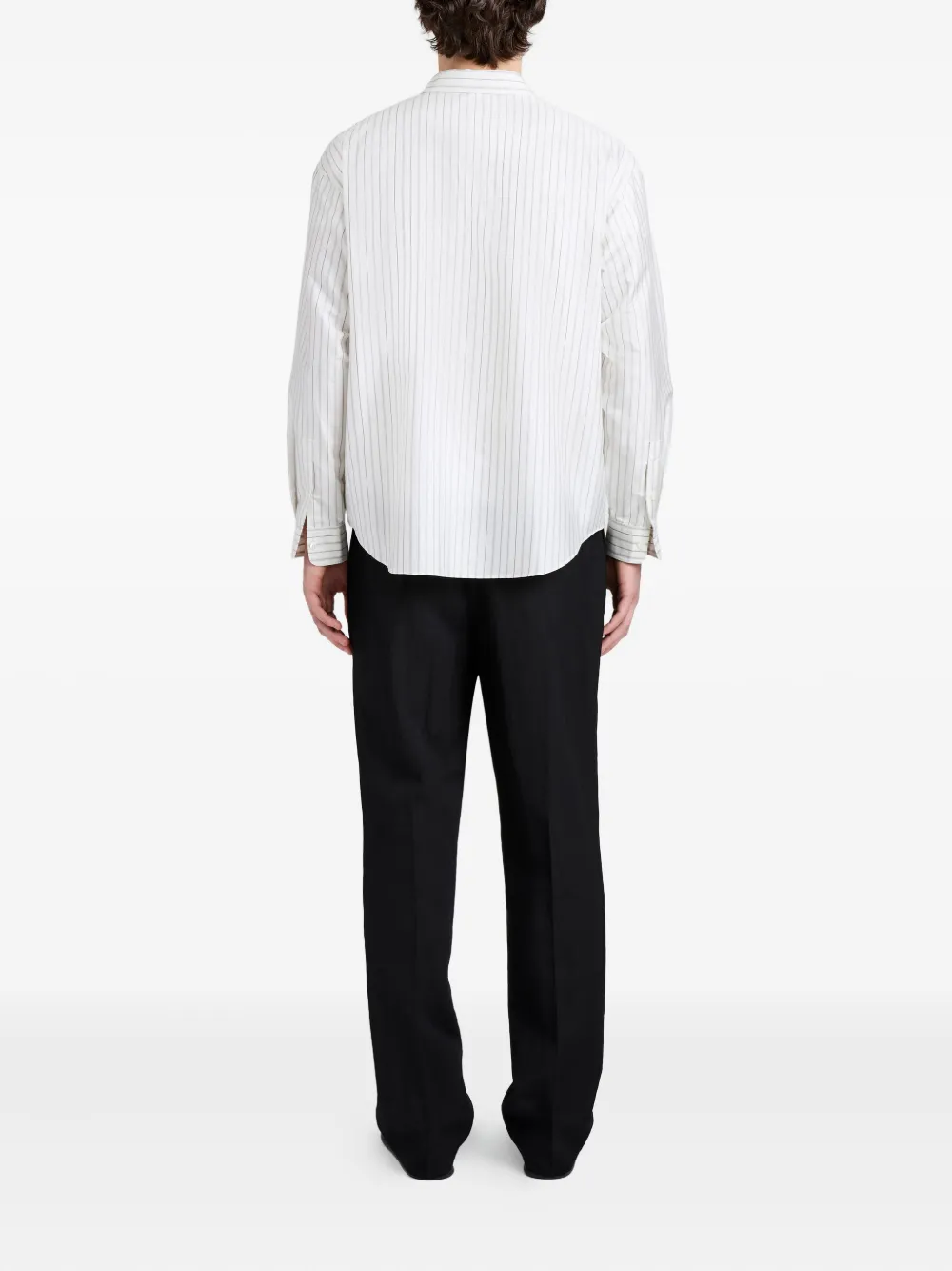 Proenza Schouler Louis gestreept overhemd Wit