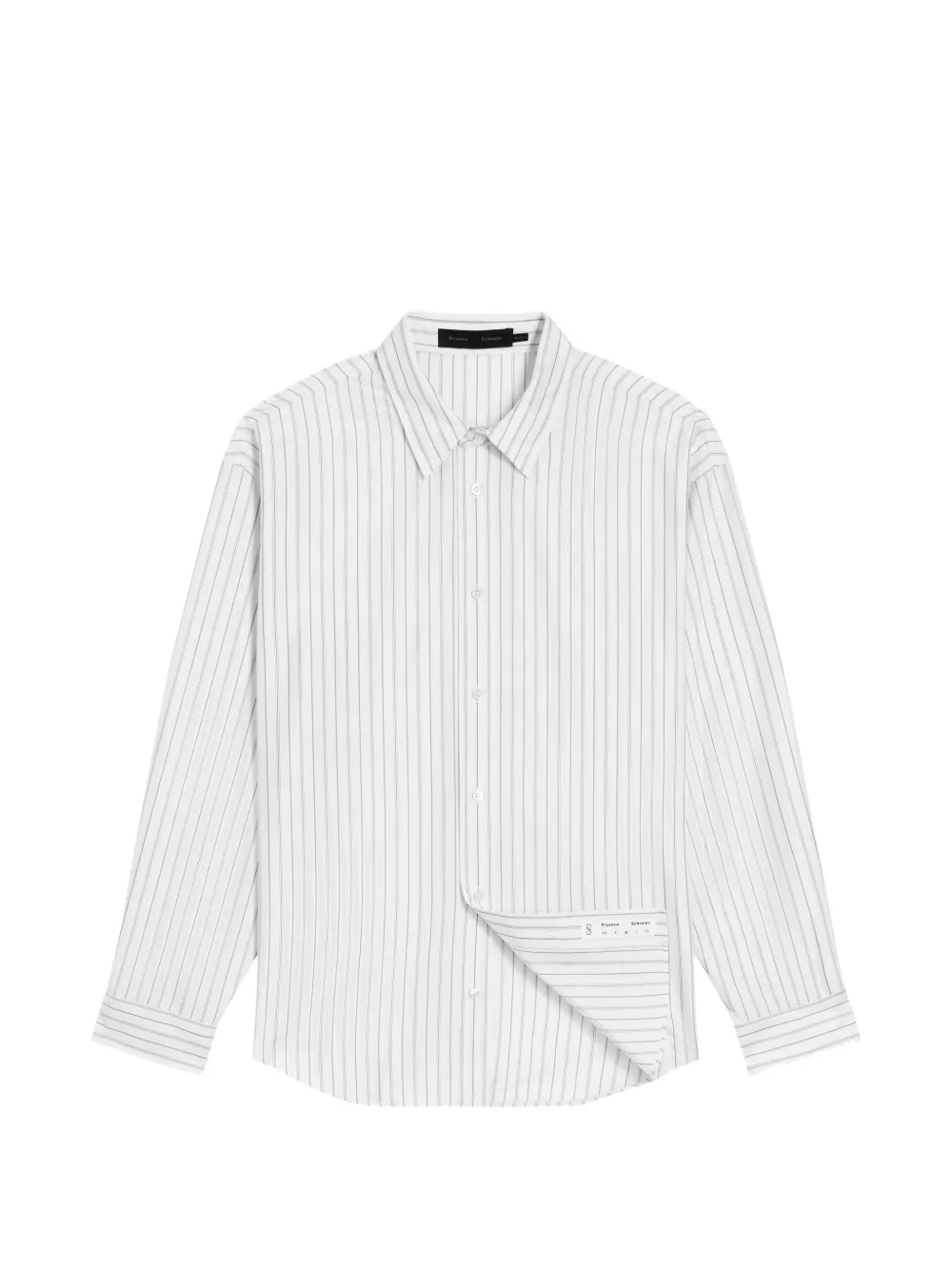 Proenza Schouler Louis gestreept overhemd Wit