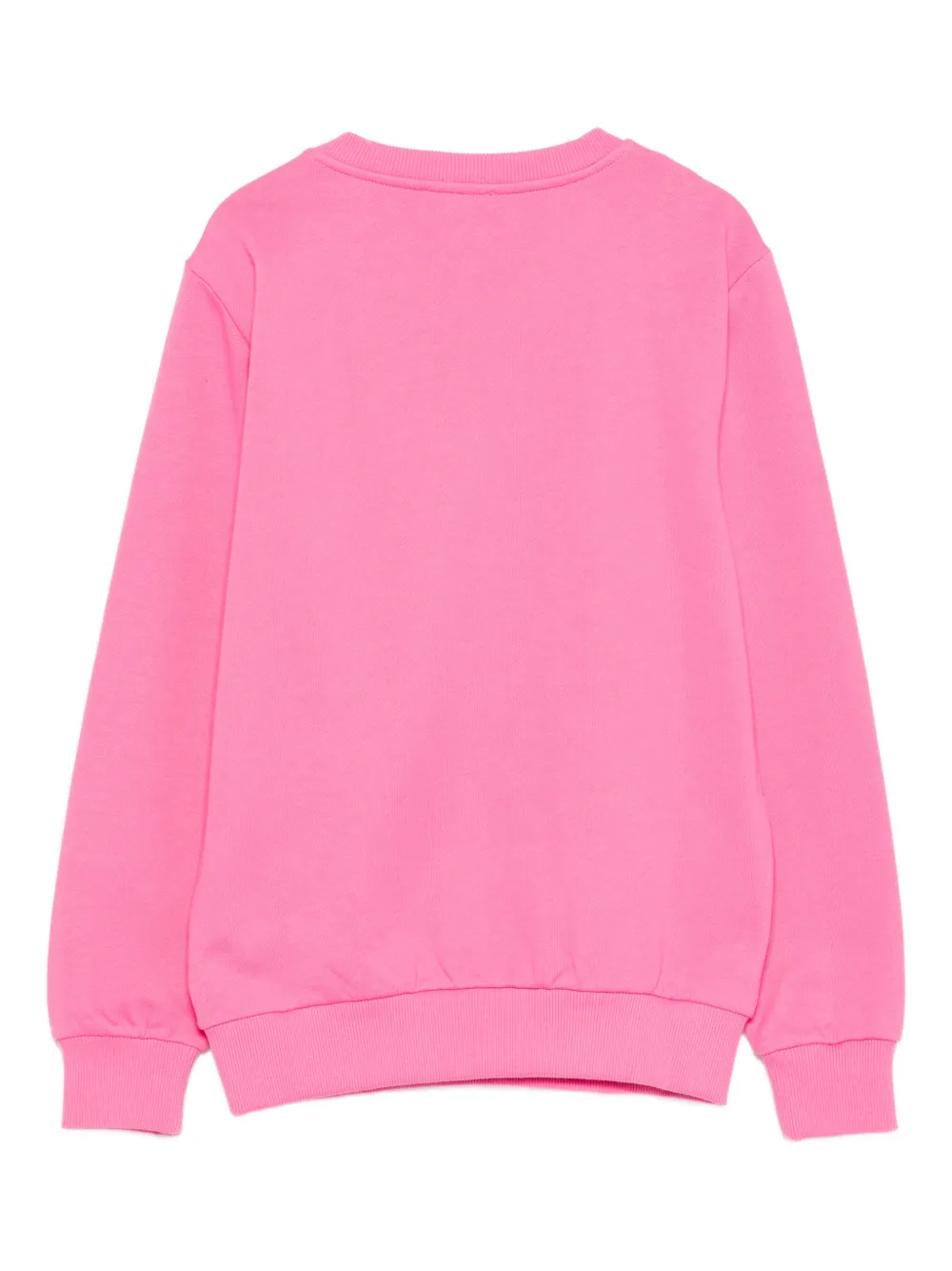 Balmain Buttoned-logo Sweatshirt In Pink