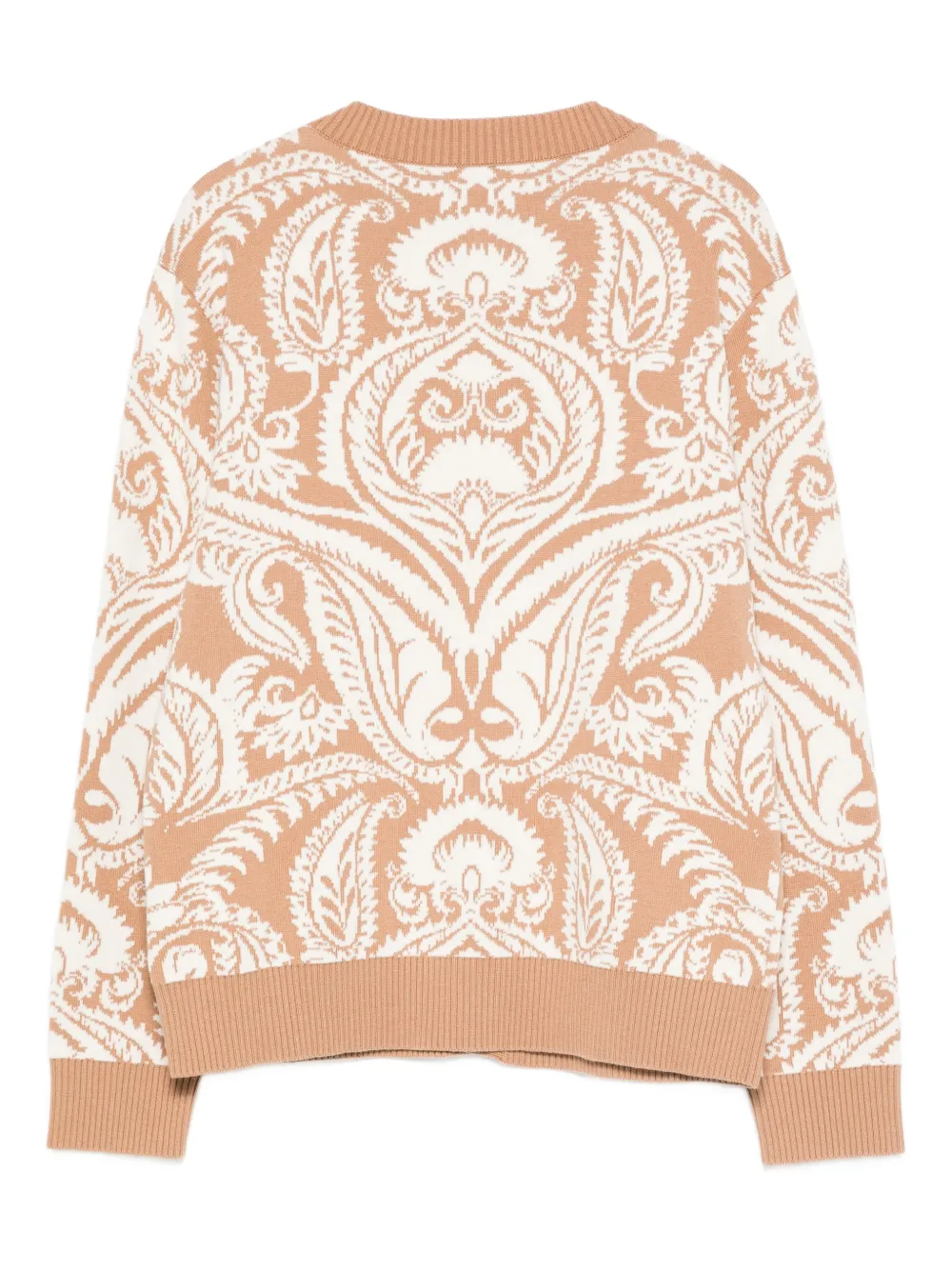 Etro Paisley-buttoned Cardigan In Neutral