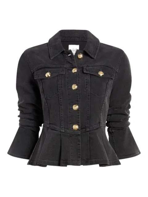 Cinq A Sept Dahlia denim scrunched jacket