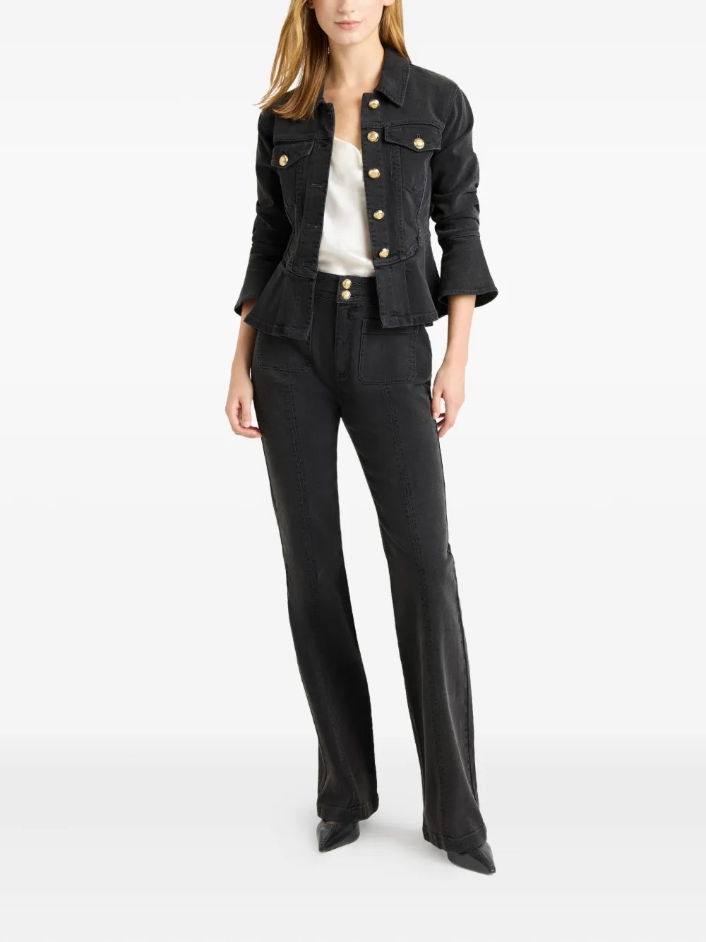 Cinq A Sept Dahlia button pocket dorothea trousers | Flared & Bell-Bottom Pants | Image 2