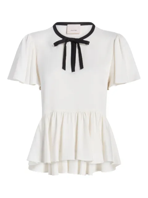 Cinq A Sept Heloise ruffled tie top