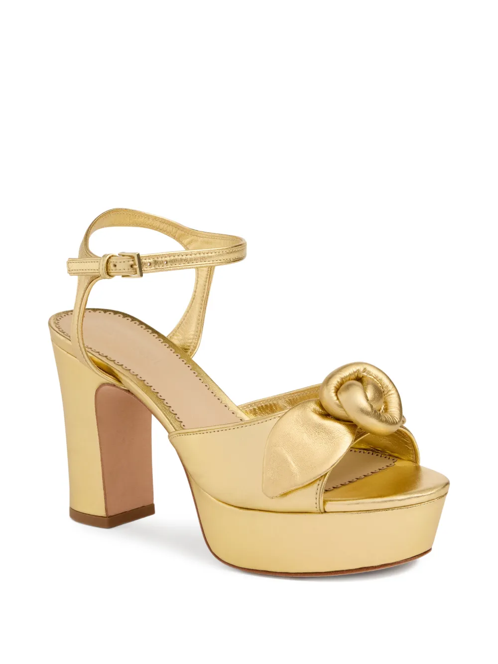 Cinq A Sept Arianna sandalen met plateauzool Goud