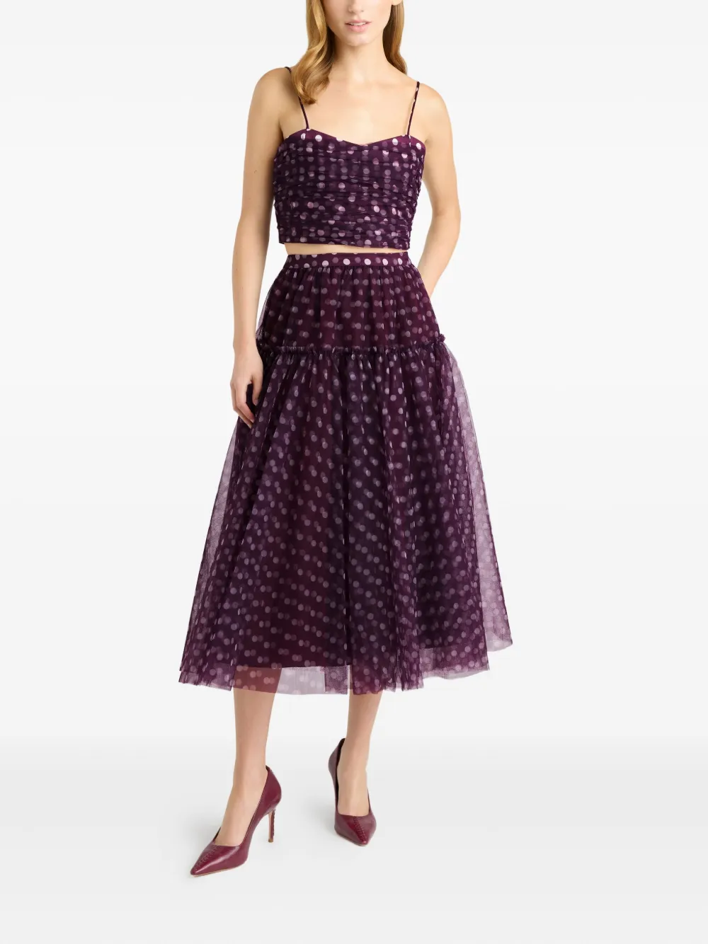 Cinq A Sept Camille Selly rok met stippen - Paars