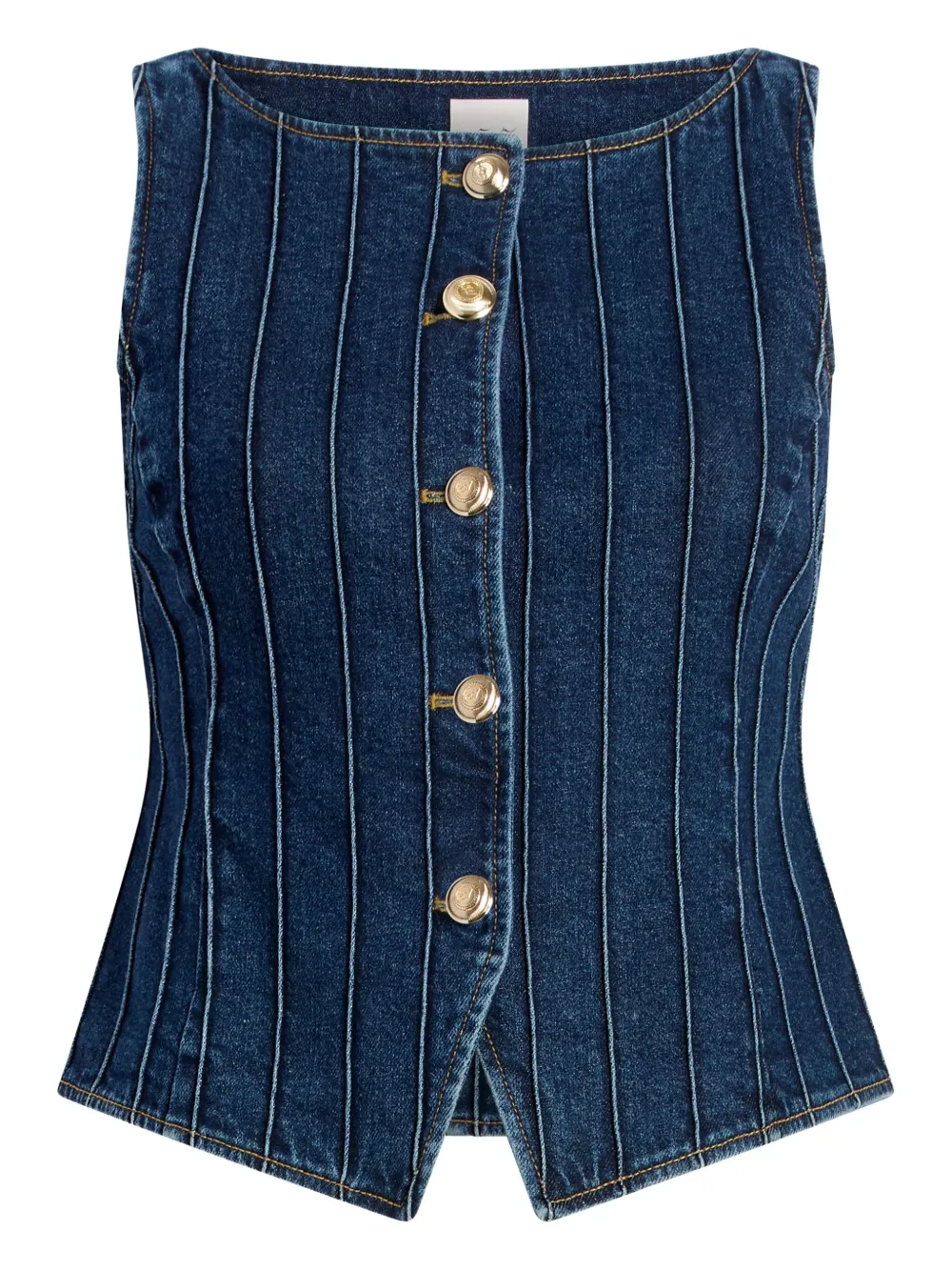 Cinq A Sept Gilet denim - Blu