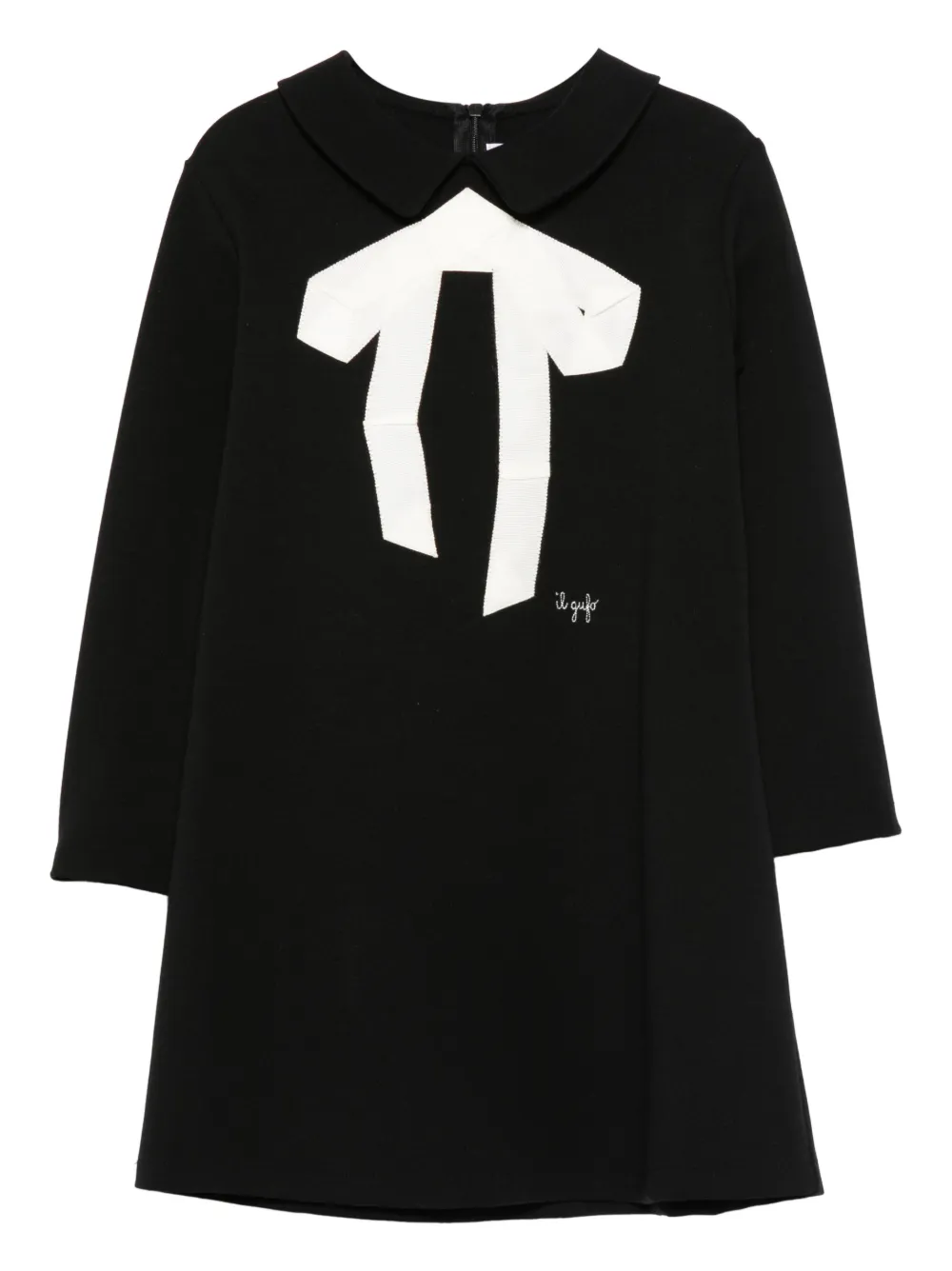 Il Gufo vestido con aplique de moño | negro | Image 1