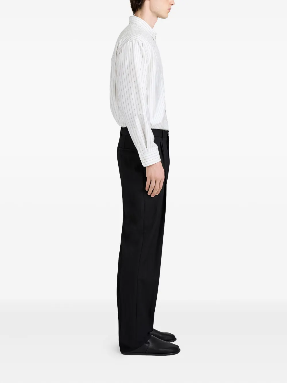 Proenza Schouler Michel geplooide broek Zwart