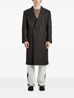 Jil Sander ベルテッド ダブルコート | グレー | FARFETCH JP