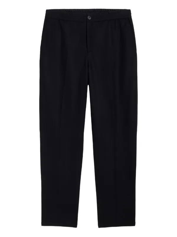 Proenza Schouler Willem Trousers in Jersey Flannel in Black