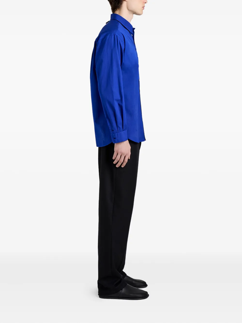 Proenza Schouler Simon overhemd met zak Blauw